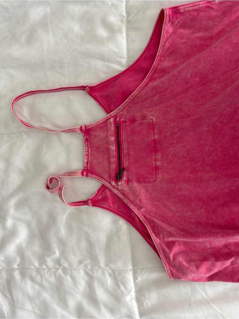 Zenana Outfitters Bright Pink Slouchy Harem Jumpsuit - Picture 4 of 4